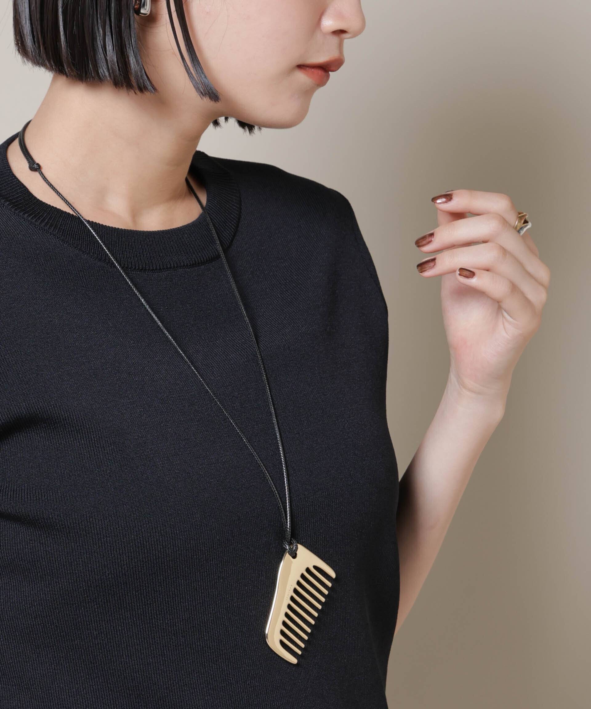 nano･universe「JAMIRAY/COMB CORD NK」|ネックレス|ゴールド