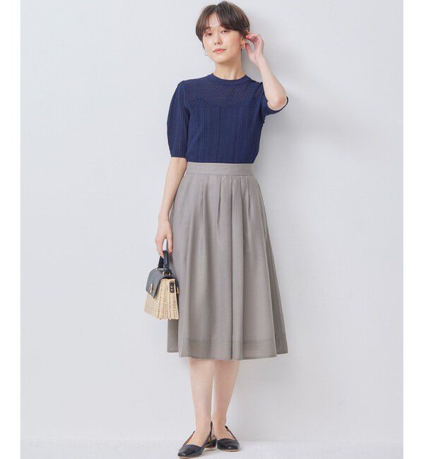 組曲「【洗える・シワになりにくい】カラーボイル シアーフレアスカート」|スカート|