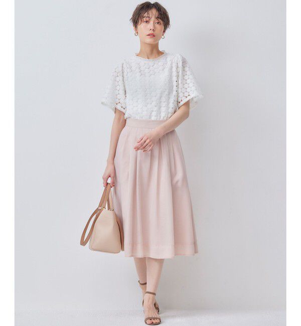 組曲「【洗える・シワになりにくい】カラーボイル シアーフレアスカート」|スカート|