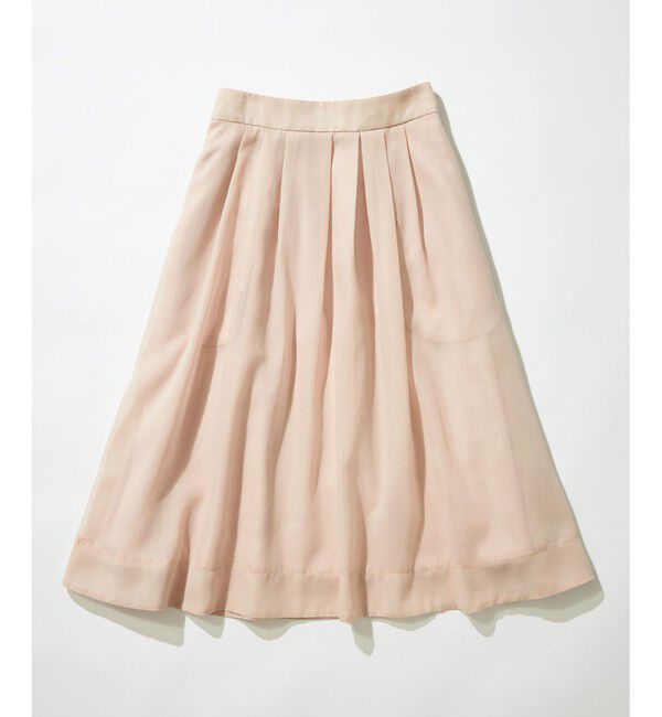 組曲「【洗える・シワになりにくい】カラーボイル シアーフレアスカート」|スカート|