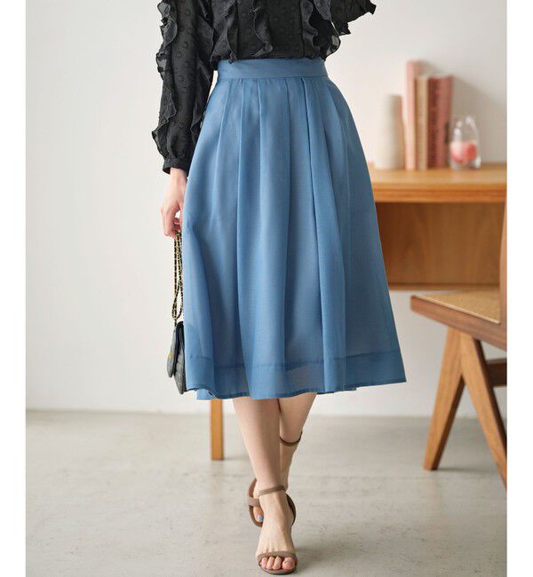 組曲「【洗える・シワになりにくい】カラーボイル シアーフレアスカート」|スカート|ﾀﾞｽﾃｨﾌ