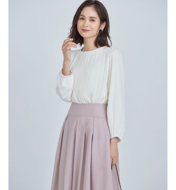 組曲「【WEB限定】ジョーゼットシフォンプリーツ ブラウス」|シャツ・ブラウス|