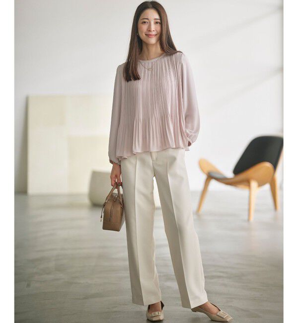 組曲「【WEB限定】ジョーゼットシフォンプリーツ ブラウス」|シャツ・ブラウス|