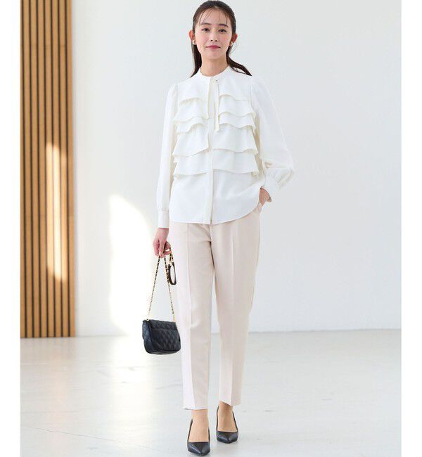 組曲「【KUMIKYOKU NAVY】コンフォータブルドレープ フリルテーパードパンツ」|その他|