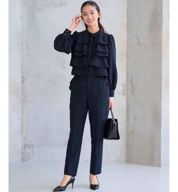 組曲「【KUMIKYOKU NAVY】コンフォータブルドレープ フリルテーパードパンツ」|その他|