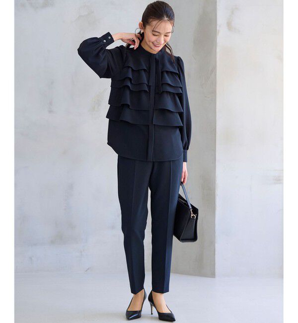 組曲「【KUMIKYOKU NAVY】コンフォータブルドレープ フリルテーパードパンツ」|その他|