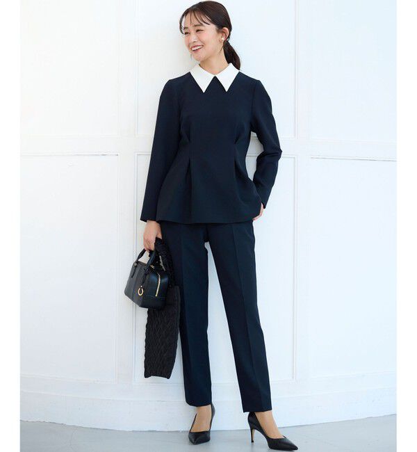 組曲「【KUMIKYOKU NAVY】コンフォータブルドレープ フリルテーパードパンツ」|その他|