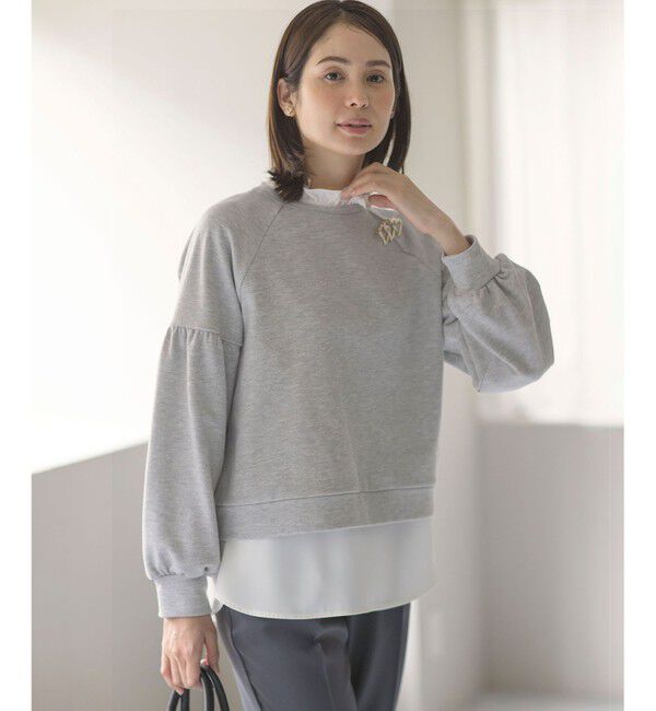 組曲「【KUMIKYOKU NAVY】ジョーゼットシフォン スタンドフリルブラウス」|シャツ・ブラウス|