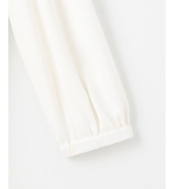 組曲「【KUMIKYOKU NAVY】ジョーゼットシフォン スタンドフリルブラウス」|シャツ・ブラウス|