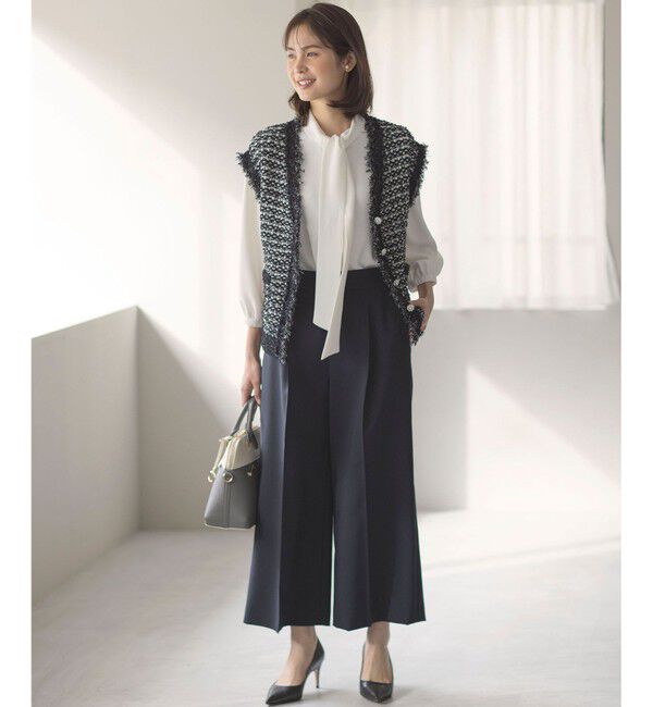 組曲「【KUMIKYOKU NAVY】ジョーゼットシフォン2WAY ボウタイブラウス」|シャツ・ブラウス|