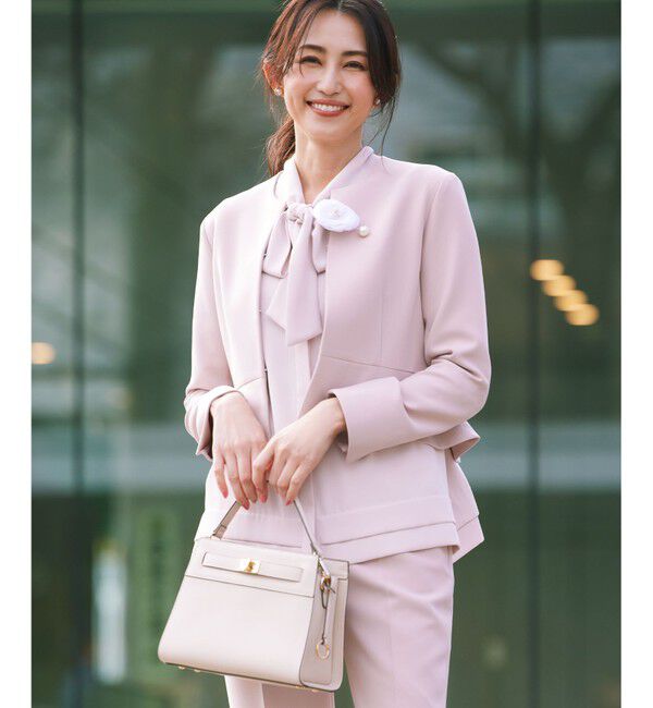 組曲「【KUMIKYOKU NAVY】ジョーゼットシフォン2WAY ボウタイブラウス」|シャツ・ブラウス|