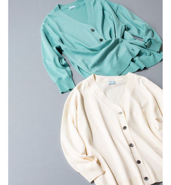 組曲「【加藤ローサさん着用 / 2WAY】スムースストレッチカシュクール カーディガン」|カーディガン|