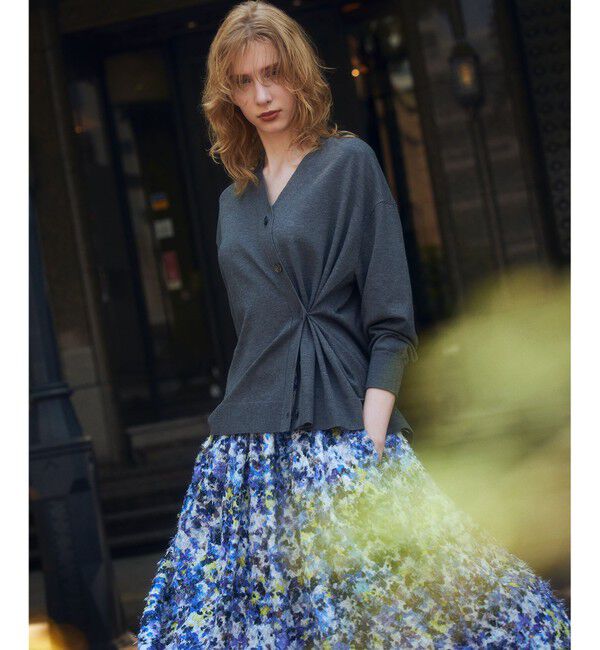 組曲「【加藤ローサさん着用 / 2WAY】スムースストレッチカシュクール カーディガン」|カーディガン|