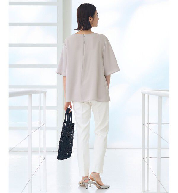 自由区「【XSサイズ～/洗える/セット可】ダブルクロス ブラウス」|シャツ・ブラウス|