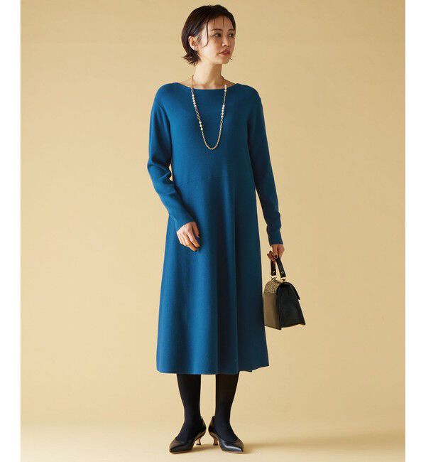 自由区「【セットアップ対応】ヴィスコースウールニット ワンピース」|ワンピース|