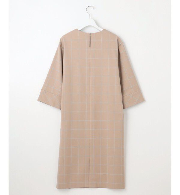 自由区「【洗える】ウィンドウペーンチェック ワンピース」|ワンピース|