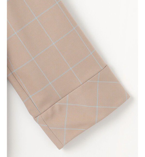 自由区「【洗える】ウィンドウペーンチェック ワンピース」|ワンピース|