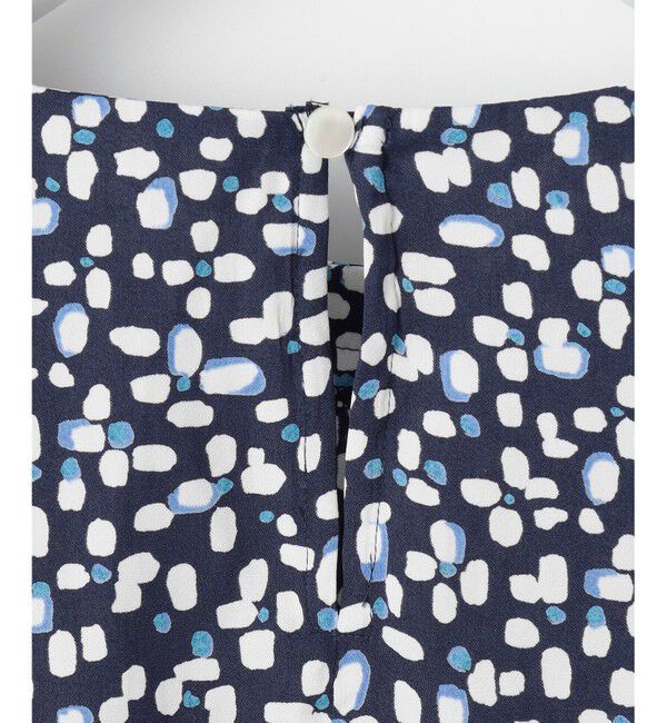 自由区「【カタログ掲載・セットアップ対応・洗える】ジオメトリックフラワードットプリント ブラウス」|シャツ・ブラウス|