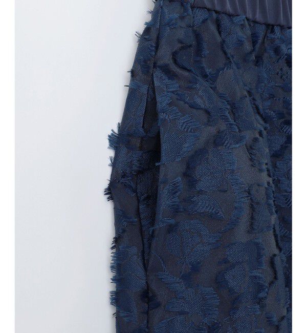 自由区「【洗える】フラワーカットジャガード スカート」|スカート|