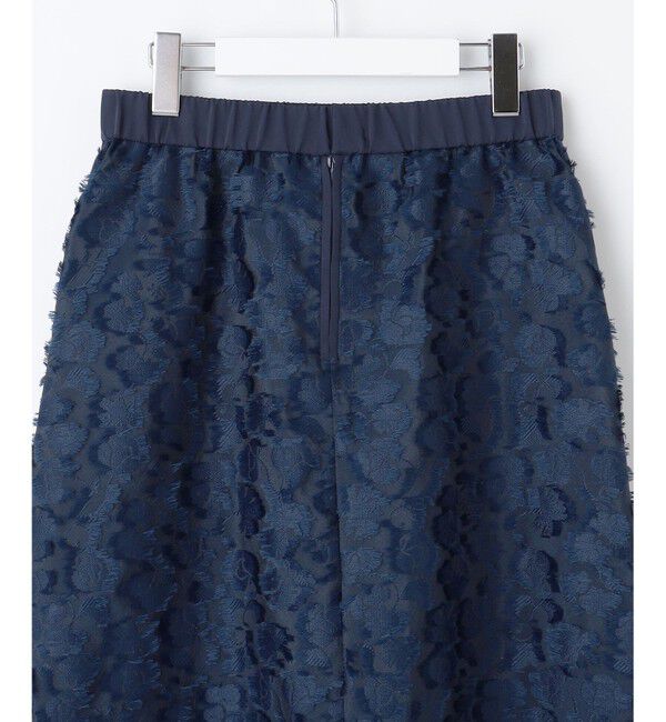 自由区「【洗える】フラワーカットジャガード スカート」|スカート|