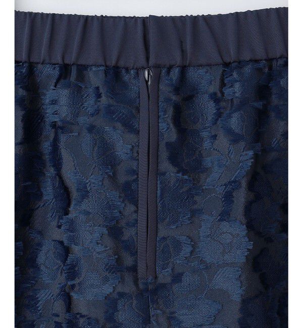 自由区「【洗える】フラワーカットジャガード スカート」|スカート|