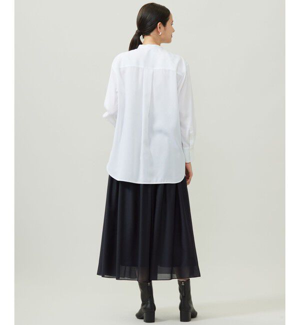 自由区「SOMELOSバンドカラー ブラウス」|シャツ・ブラウス|