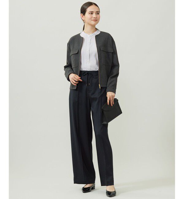 自由区「SOMELOSバンドカラー ブラウス」|シャツ・ブラウス|