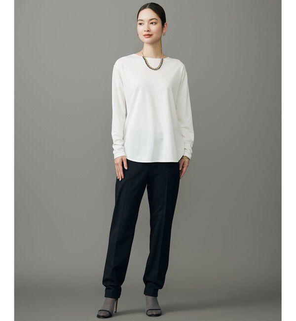 自由区「ブラウスライクジャージー カットソー」|Tシャツ・カットソー|