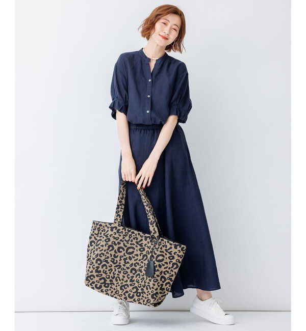 23区「【洗える】LIBECO フレア ロングスカート」|スカート|