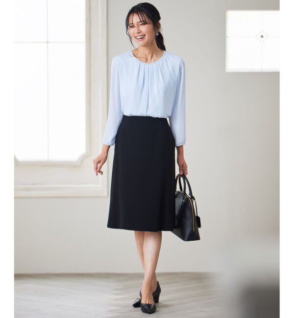 23区「【洗える】シルキーデシン ボールチェーン カットソー」|Tシャツ・カットソー|