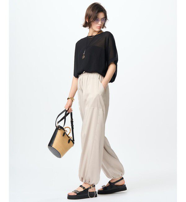 23区「【GLOW8月号掲載/洗える】スムースサテン パラシュートパンツ」|その他|