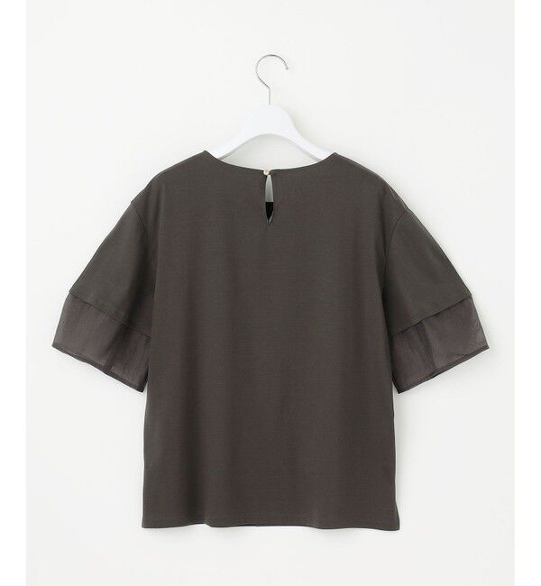 23区「【GLOW8月号掲載/洗える】スムースコンビジャージー ランタンスリーブ カットソー」|Tシャツ・カットソー|