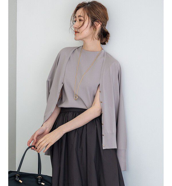 23区「【洗える】ヴィスコースストレッチ ドルマンスリーブ カーディガン」|カーディガン|ﾗｲﾄｸﾞﾚ