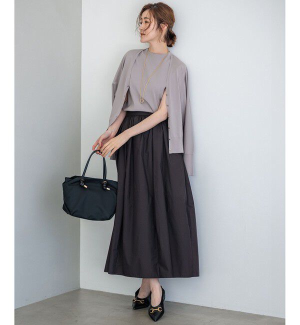 23区「【洗える】ヴィスコースストレッチ ドルマンスリーブ カーディガン」|カーディガン|