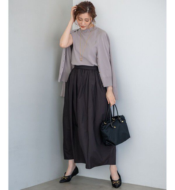 23区「【洗える】ヴィスコースストレッチ ドルマンスリーブ カーディガン」|カーディガン|