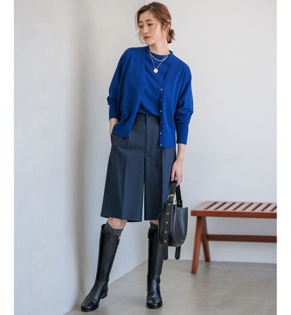 23区「【洗える】ヴィスコースストレッチ ドルマンスリーブ カーディガン」|カーディガン|