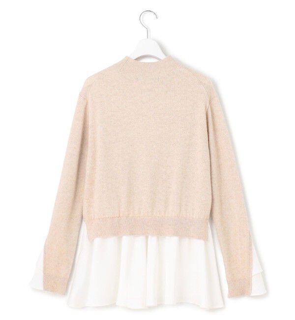 23区「【23区&times;Oggiコラボ】フレアサテンコンビ ラメニット」|ニット・セーター|