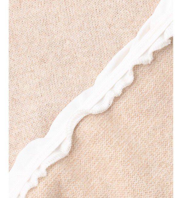 23区「【23区&times;Oggiコラボ】フレアサテンコンビ ラメニット」|ニット・セーター|