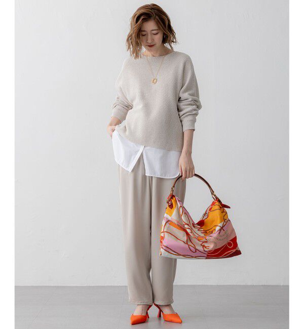 23区「【洗える】ドレープサテン 2WAY ドロスト パンツ」|その他|