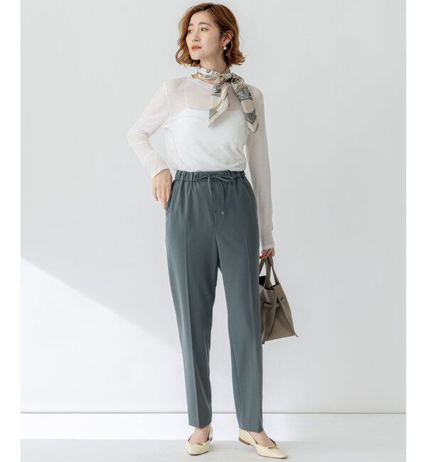 23区「【セットアップ対応/洗える】2WAYストレッチツイル ドロスト パンツ」|その他|