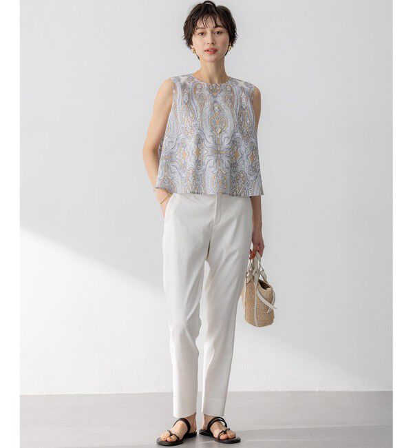 23区「【洗える】Ratti ドローイング ペイズリー プリント ブラウス」|シャツ・ブラウス|