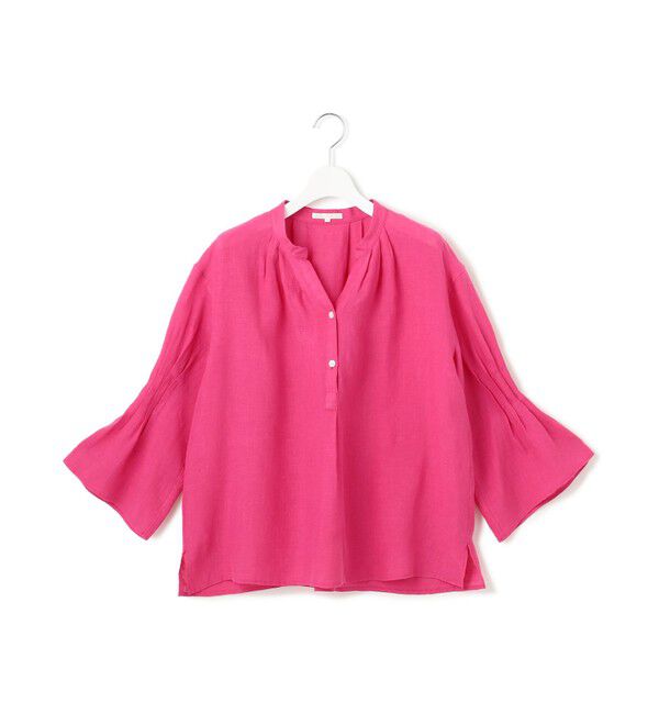 23区「【洗える】LIBECO タックスリーブ シャツ」|シャツ・ブラウス|