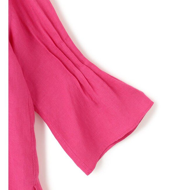 23区「【洗える】LIBECO タックスリーブ シャツ」|シャツ・ブラウス|