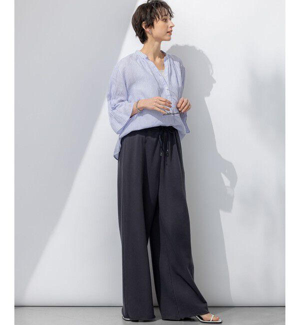 23区「【洗える】LIBECO タックスリーブ シャツ」|シャツ・ブラウス|