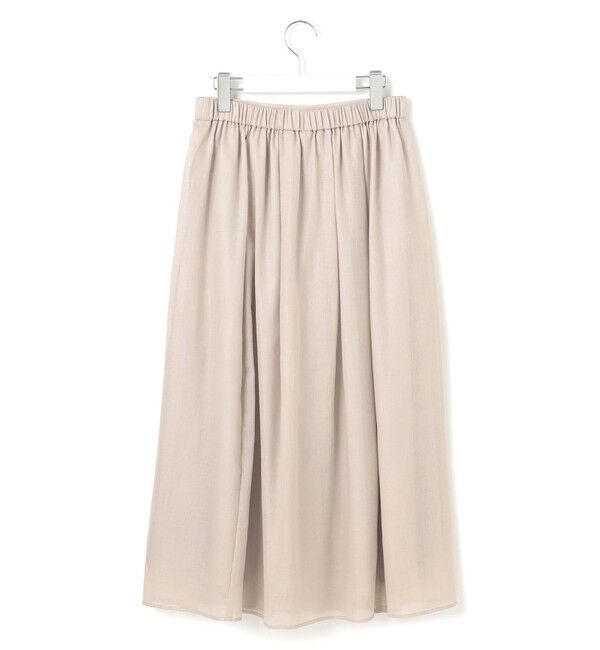 23区「【洗える】ソフトシアーフィルム タック スカート」|スカート|