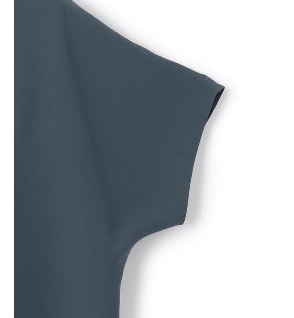 23区「【吸水速乾/UVカット/接触冷感】ストレッチジョーゼット バンドカラー カットソー」|Tシャツ・カットソー|