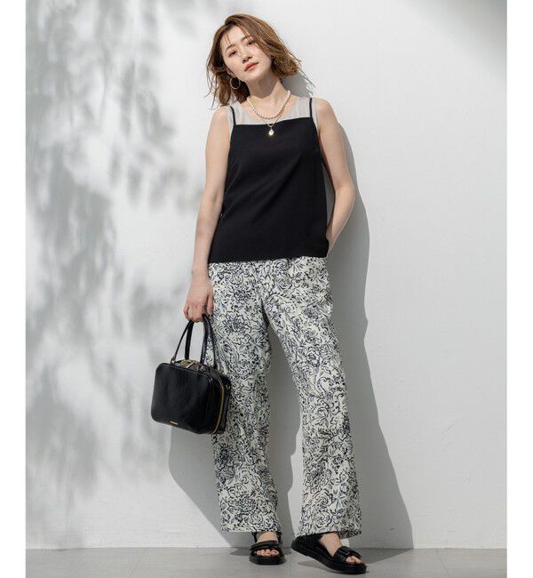 23区「【吸水速乾/UVカット/接触冷感】ストレッチジョーゼット キャミソール」|Tシャツ・カットソー|