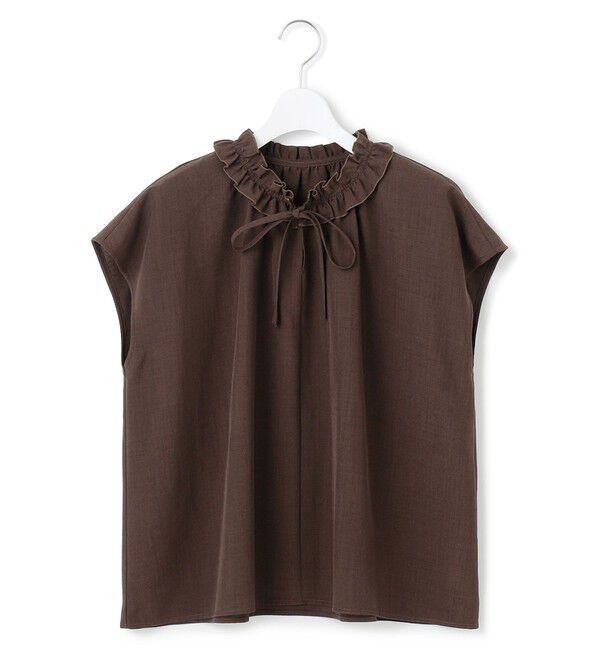 23区「【WEB&一部店舗限定】ライトタンブラー ギャザー フリル ブラウス」|シャツ・ブラウス|