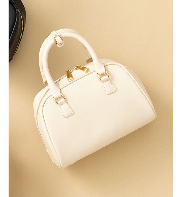 23区「【Oggi掲載】ミニ ボストンバッグ」|ボストンバッグ|アイボリー系