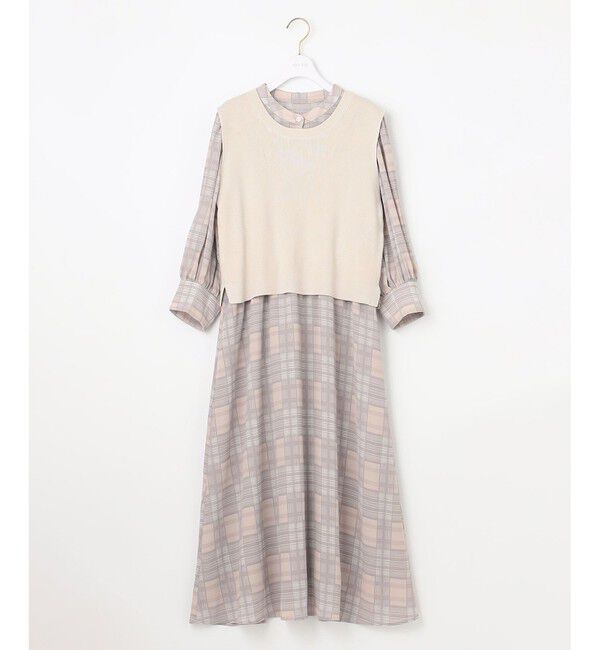 any SiS「【2SET】ニットジレワンピース セット」|スーツ|